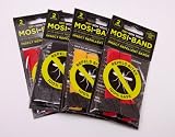 4 PACKS Mosiband Insect Repellent Wrist/Ankle Bands =4 Pairs (NTRL)