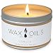 Wax and Oils Soy Wax Aromatherapy Scented Candles, Vanilla, 8 oz