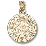 Kansas State University Seal Pendant (Gold Plated)