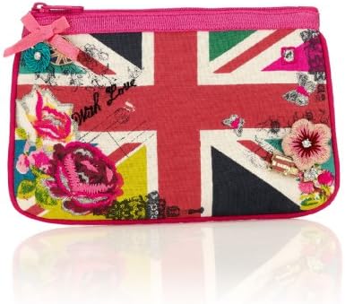 Accessorize Womens Union Jack Print Zip Top Purse