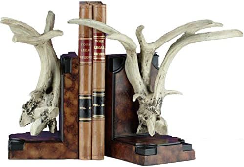 Mounted Antler Bookends
