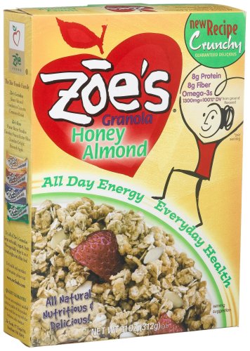 Zoe's Granola, Honey Almond, 11-Ounce Boxes (Pack of 6) by Zoe's