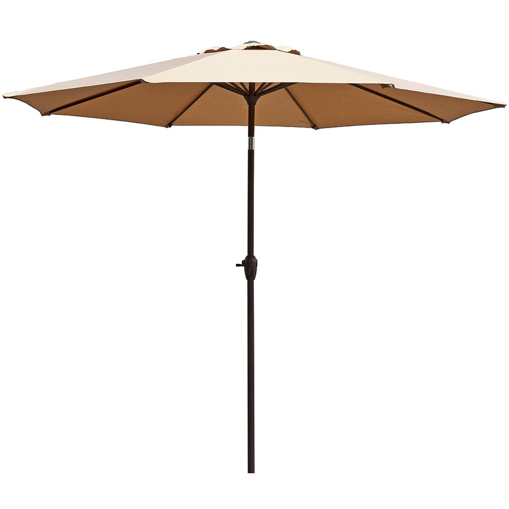 Le Papillon 9 ft Outdoor Patio Umbrella Aluminum Table Market Umbrella