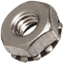 Stainless Steel 303 Bartite Sealing Nut with 0.348" OD External Lock Washer