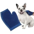 Pet Buddies PB5583 Dog and Cat Grooming Glove- One Size Fits All, Rubber, Blue