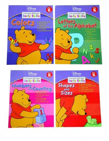 Winnie the Pooh I Can Learn with Pooh Early Skills Learning Worksbooks & Flashcards
