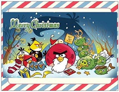 20 CHRISTMAS Greeting ANGRY BIRDS Santa Post Cards Holiday