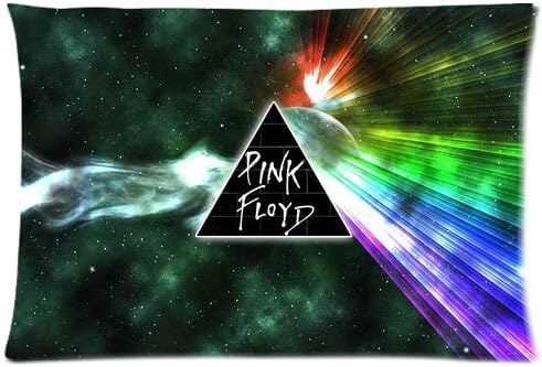 Home Decoration England Hard Rock Band Cotton Pillowcase (20"x30"), British Invasion Pink Floyd Printed Cushion Cover