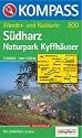 Südharz, Naturpark Kyffhäuser: Wander- und Radtourenkarte. 1:50.000