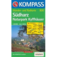 S�dharz, Naturpark Kyffh�user: Wander- und Radtourenkarte. 1:50.000