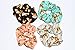 Corgi Dog Hair Scrunchies 4 Pack Cotton Elastic Hair Bands Scrunchy Hair Ties Ropes Scrunchie for Women or Girls Hair Accessories