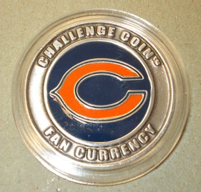 NFL Chicago Bears Challenge Coin Poker Card Cover