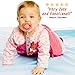 Premium Pacifier Clip Girl 3Pk Bundle - Bonus 12 Milestone Stickers, Silicone Soothie Teether & Teething eBook - 2 Sided Binky Holder - Fits Mam, Nuk, Tommee Tippee, Bibs & Toys-Best Baby Shower Gift