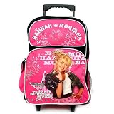 Hannah Montana Large Rolling Wheels 16" Backpack Bag Tote Luggage New Style
