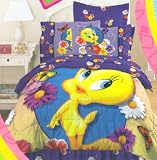 Tweety Bird Rainbow Full Bedsheet Set