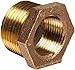 Anderson Metals-38110-2012 Brass Threaded Pipe Fitting, Hex Bushing, 1-1/4