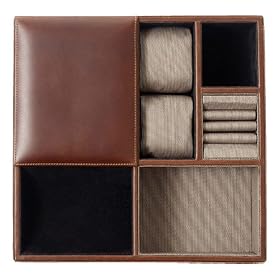 Johnston & Murphy Men's Deluxe Valet Tray Organizer