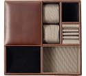 Johnston & Murphy Men's Deluxe Valet Tray Organizer