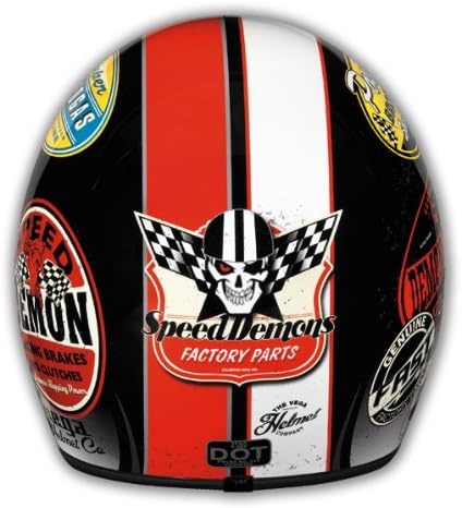 Vega X380 Open Face Old-Skool Color Scooter Helmet