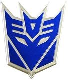 Transformers Decepticons Aluminum Large Emblem in Blue
