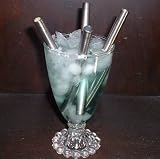 Stainless Steel Straws Metal SHORT FAT WIDE MARTINI/CHILDS 5L x 3/8W Set of 4 Fabulous Wide Style. Last a lifetime!