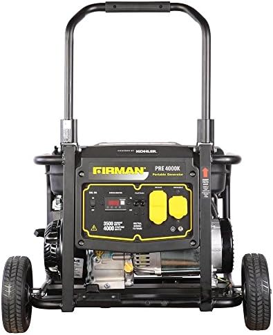 4000-Watt 6.5 HP Gasoline Powered Remote Start Portable Generator with Wheel Kit