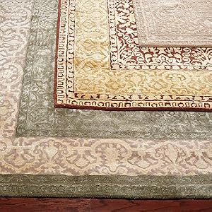 Silk Avenue Wool Area Rugs - Spruce, 6' Round - Frontgate