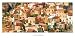 Corsican Village by Jan Lens. Size 36.64 inches width by 15.94 inches height. High Quality Art Poster Print