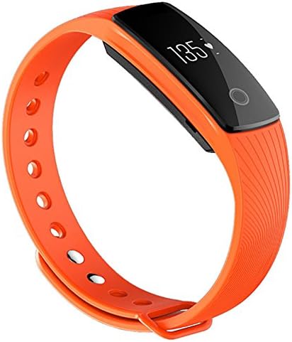 Original H1 ID107 Bluetooth Smart Bracelet Sport Smart Band Heart Rate Monitor Wristband Fitness Tracker for Android and iOS smartphone (Orange)