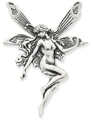 Sterling Silver Antiqued Fairy Pin