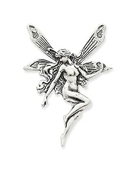 Sterling Silver Antiqued Fairy Pin