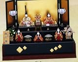 ひな人形 真多呂作 雛人形 木目込 雛人形 古今段飾り 瑞花雛官女付
