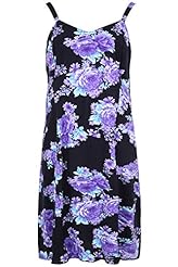 Plus Size Viscose Floral Print Sleeveless Maxi Dress 