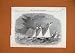 1866 SHIP ANNUAL REGATTA SINGAPORE STORMY SEA OLD PRINT