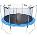 Ultrafit Jumper trampoline de jardin 430 cm avec filet de s�curit� / 4 pieds - Conforme aux DERNI�RES directives en mati�re de s�curit� Mod�le 2011 - jusqu'� 180kg