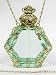 Czech Victorian Style Decorative Perfume Bottle Pendant Necklace Gold Plated