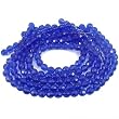 Cobalt Round FP Chinese Crystal Beads 10mm 14" Strand