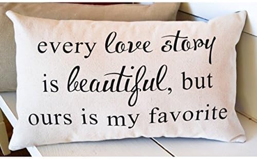 12x20" Canvas Decorative Wedding or Anniversary Throw Pillow