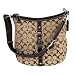 COACH CHELSEA SIGNATURE DUFFLE SHOULDER HANDBAG 14446 KHAKI & BROWN