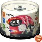 TDK CD-R�f�[�^�p 32�{���Ή��z���C�g�v�����^�u�� �|�b�g�P�[�X����50���p�b�N [CD-R80EWX50PS]