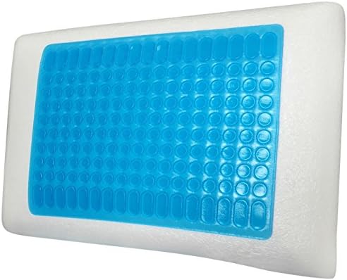 Gel Memory Foam Pillow - The Perfect Hypoallergenic Pillow and Down Alternative - Reversible Cooling Gel Pillows with Stay Cool Blue Gel Top and Premium Memory Foam- Most Comfortable Pillow Guaranteed