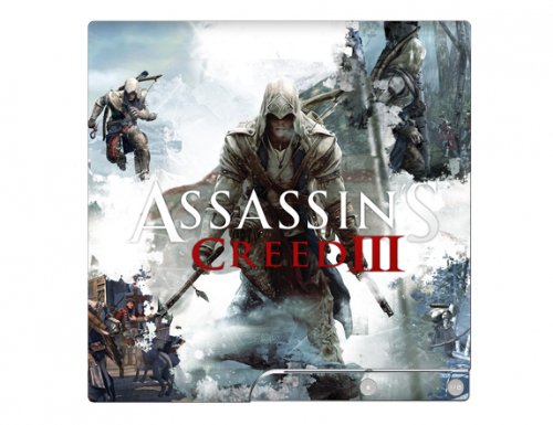 Assassin's Creed III 3 PS3 Slim Limited Edition Game Skin for Sony Playstation 3 Slim Console 