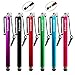 iDream365(TM) Pack of 6 4.5-inch Colorful Universal Capacitive Stylus/styli Universal Touch Screen Pen(Replaceable tips)with 3.5mm Earphone Jack Lanyard for Apple iPads,iPhones,iPods,Samsung Smartphones,Andriod Tablets,Galaxy Note Tab,Huawei P8 Lite,Huawei Ascend Mate 7,Huawei SnapTo,Samsung Galaxy S6/S6 Edge/A7/A8,Asus zenfone 2,BLU Studio X,BlackBerry Z10,BlackBerry Playbook AMM0101US,Barnes and Noble Nook Color,Droid Bionic