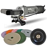 Hardin HWV5GRIN Variable Speed Polisher 5 Inch Concrete and Stone Wet Polishing Kit with Diamond Pads
