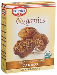 Dr. Oetker Organics Muffin Mix, Carrot, 14.1-Ounce Boxes (Pack of 12)