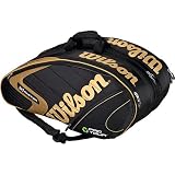 Wilson Eco Pro Tour Black/Gold Super Six (Featuring EARTHGUARD) - New!