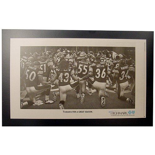 Pittsburgh Steelers - Team Prayer - Bettis - Super Bowl XL - Wood Mounted Newspaper Print