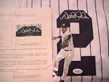 DEREK JETER SIGNED AUTOGRAPHED NEW YORK YANKEES JERSEY JSA