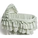 Sage Gingham Bassinet Bedding Set Burlington Basket