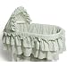Baby : Sage Gingham Bassinet Bedding Set Burlington Basket